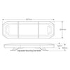 LED Autolamps Emergency Light Bar Amber LED with Clear