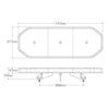 LED Autolamps Emergency Light Bar Amber LED with Clear