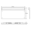 LED Autolamps Licence Plate Frame with 6 LEDs, 1m Wire