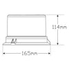 LED Autolamps Beacon Light LED Amber 165m IP67 10/30V