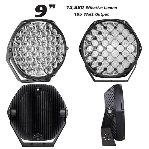 LED Autolamps TIR Optics 9 Inch High-Powered Driving