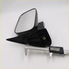 Black plastic led door mirror with rectangular reflective surface and mounting bracket for toyota hilux 1997-2006