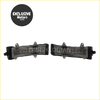 Black plastic engine mount brackets for led fog lights fit toyota land cruiser prado 2009 2017 shown from back side