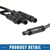 Black plastic xlr audio cables with threaded connectors for led front grille lights set toyota rav4 2019-2022 amber light