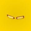 LED Front Grille Lights Set for Toyota RAV4 2019-2022 Amber Light Black