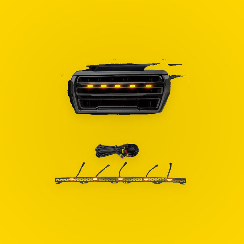LED Grille Lights with Bracket for Toyota Tundra (2014-2020) Amber