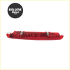 Led high mount brake light for Nissan Qashqai J10 in red plastic with sleek elongated molded housing shown from back side