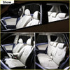 Led interior light bulb accessories for Toyota Cresta with white leather car seats and black trim shown inside car
