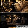 Led interior light bulb kit for toyota soarer z10 z20 z30 with warm white lighting on tan leather seats and dashboard