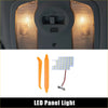 Led interior light set for toyota hiace 2010-2023 with warm amber glow translucent diffuser and integrated switch