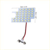 White led light panel with 24 bulbs and red black wires for toyota hiace interior light set 2010-2023