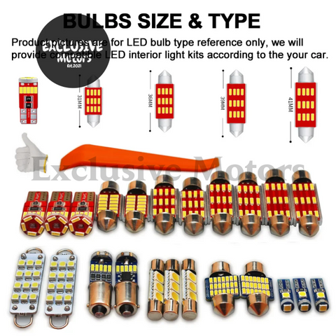Mazda RX-7 / RX-8 LED Interior Trunk Dome Light Bulbs Kit