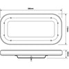 LED Autolamps Single Bolt Mount LED Clear Emergency