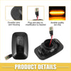 Led side marker light for toyota 2016-2023 black plastic housing amber led chip perfect for 4wd ute offroad use