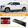 Black led third high mount brake light with red and white lights showing back side for toyota tundra 2wd 2007-2021