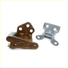 Left door hinges for isuzu faster kb 1980-1988 brown and gray metal spring-loaded with sturdy industrial design