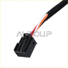 Black plastic automotive connector with multi-colored wires on the back of left driver side mirror for ram 1500 classic 2013-2018