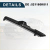 Black plastic left front bumper retainer bracket for toyota hilux 2015 2023 model oe 521160k011 shown from back side