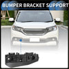Black plastic left front bumper retainer bracket support for toyota land cruiser 2008-2021 shown from back side