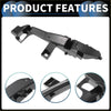Black plastic left front bumper retainer bracket latch assembly for toyota land cruiser prado shown from the back side