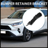 Left front bumper retainer bracket for toyota rav4 2006-2012 black plastic with textured grid pattern and molded tabs