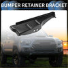 Left front black metal bumper support bracket for toyota tacoma 2011-2016 with sleek angular design and reinforced mounts