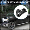 Left front bumper support bracket for toyota tundra black plastic with matte finish and multiple mounting holes