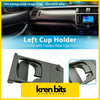 Black plastic left front cup holder trim designed for Toyota Hilux Vigo Fortuner interior replacement part