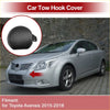 Black smooth plastic left front tow hook cover cap for toyota auris 2013-2015 fits avensis 2015-2018 models