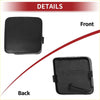 Black plastic left front tow hook cover cap for toyota rav4 2019-2025 showing back side of the handle cover