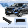 Black plastic left front tow hook cover for toyota avensis 2015-2018 perfect for front bumper replacement