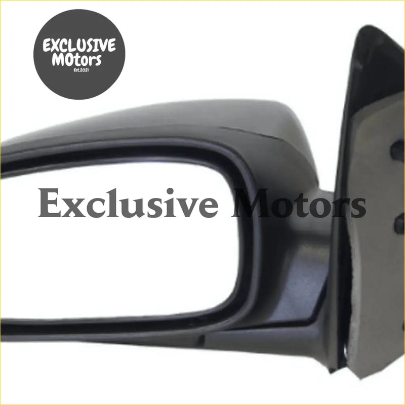Black plastic left-hand door mirror for ford falcon au ba bf with rectangular reflective glass panel