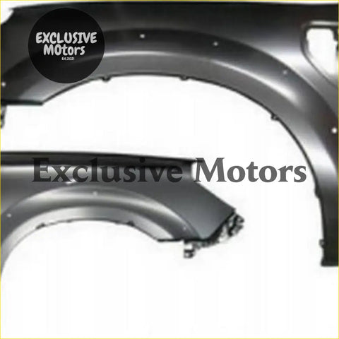 Black painted metal left hand guard front fender for ford ranger 4wd 2009-2011 shown from the back side