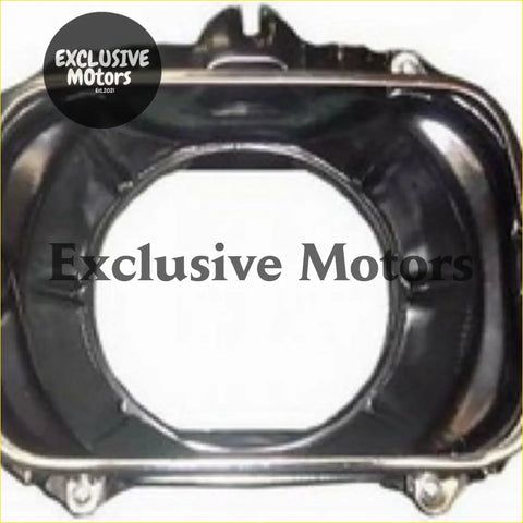 Black metal left hand headlight bucket for toyota hilux 1983-2005 with rectangular oil pan and mounting bolts