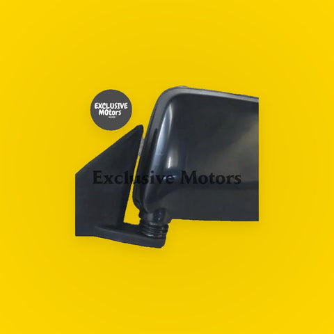 Left-Hand Mirror, Black Corner Mount, Manual Adjust for Nissan Navara