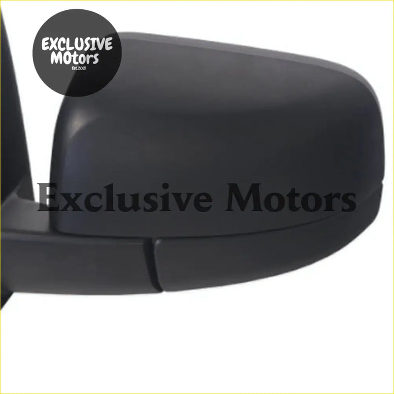 Left-hand black plastic side mirror housing for ford ranger px 2011 to 2015 shown from the back side