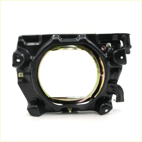 Left headlight light housing for Isuzu Faster TF TFR Bedford Brava black painted metal with circular opening and mounting brackets