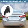 Left rear black plastic bumper retainer bracket with mounting holes and circular aperture for toyota c-hr 2017-2018