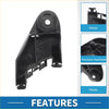 Left rear bumper retainer bracket for toyota c-hr 2017-2018 black plastic car door hinge cover with molded tabs