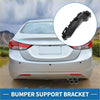 Black plastic left rear bumper retainer support bracket for toyota rav4 2005-2013 shown from back side