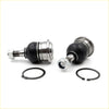 Silver and black ball joint assemblies with retaining rings for left and right side Toyota Hilux 2004-2016