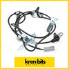 Black coiled abs wheel speed sensor cable with metallic mounts by kren bits for ford ranger pj front left right use