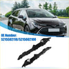 Black plastic left and right front bumper corner trim pieces for toyota corolla 2016-2023 ideal for ute and offroad 4wd use