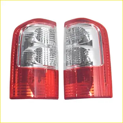 Left and right side rear tail light lamp for nissan patrol gu series 2 with red and clear plastic and chrome accent