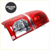 Left right tail light brake lamp for toyota hilux 2005 2015 red clear plastic with chrome trim front view