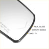 Black-framed left right white heated mirror glass with real glass and smooth edges for toyota model car side mirror