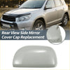 Gray plastic left side rear view mirror cover cap for silver toyota rav4 suv 2006-2009 shown from back side