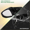 Left side door mirror for toyota highlander 2014-2019 in gloss black with sleek design and weather-resistant material