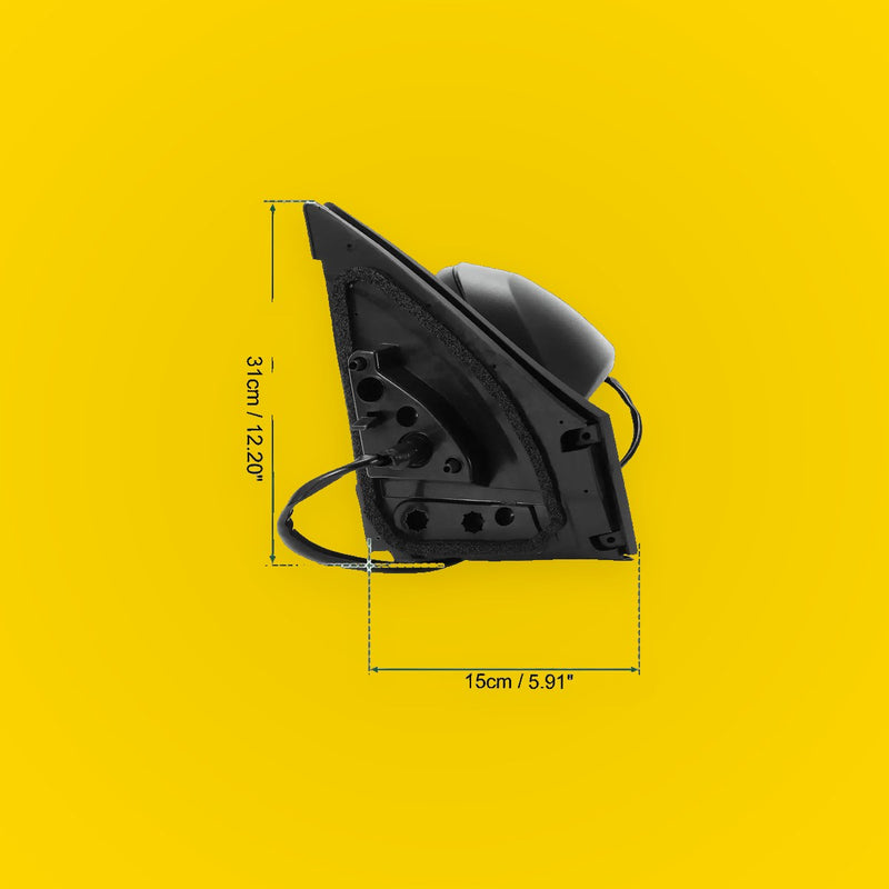 Left Side Door Mirror for Toyota RAV4 2013-2015 Manual Folding Gloss Black