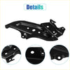 Black metal left side front bumper bracket for Toyota 4Runner 2014-2020 with multiple mounting holes and reinforced edges